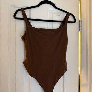 SKIMS unlined plunge thong bodysuit
